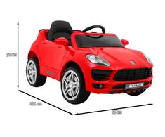 Ramiz Elektrinė mašina vaikams Turbo-S raudonos spalvos