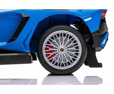 Ramiz Vaikiškas Lamborghini Aventador SV elektrinis triratukas su garsais ir LED šviesomis, iki 30 kg, juodas