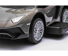 Roger Vaikiškas Lamborghini Aventador SV elektrinis triratukas su garsais ir LED šviesomis, iki 30 kg, juodas
