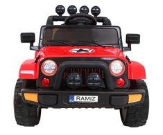 Ramiz Elektromobilis Full Time 4WD 4x4, Raudona