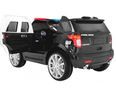Ramiz Elektromobilis Policija + Sirenos + Megafonas, Juodas