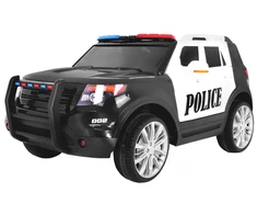 Ramiz Elektromobilis Policija + Sirenos + Megafonas, Juodas