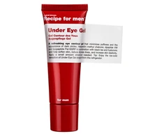 Recipe For Men Under Eye Gel 100% vegan Minimizes puffiness Morning and evening Eye Gel, 25 ml