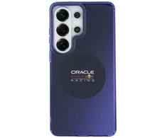 Red Bull „Raudona Bull Raudona Bull PC“ dvigubo sluoksnio, sumaišytų linijų telefono dėklas, skirtas „Samsung Galaxy S26 Ultra“ (S948), tamsiai mėlynas