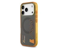 Red Bull Raudona Bull Raudona Bull PC Double Layer Vertical MV1 MagSafe dėklas skirtas iPhone 17 Pro pilkos spalvos