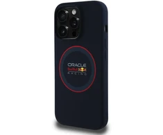 Red Bull Raudona Bull Raudona Bull silikoninis Raudona Ring MagSafe Apple iPhone 14 Pro dėklas telefonui mėlynos spalvos
