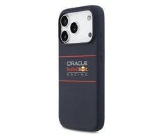 Red Bull Raudona Bull Raudona Bull Silicone Horizontal Centered Logo MagSafe dėklas skirtas Apple iPhone 17 Pro Navy mėlynos spalvos