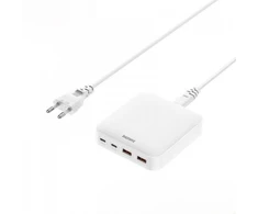 REMAX DONGFENG 65W RP-U183 GaN PD QC 2xUSB-C/2xUSB baltas