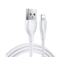 Duomenų kabelis REMAX RC-160i 2.1A USB-A į Lightning, 1m: Spalva - Balta