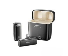 MIKROFON REMAX K13 NA KLIPSIE USB-C Juodas