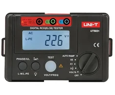 RCD Testeris - Uni-T UT582+ RCD funkcijų patikrinimas, įtampos matavimas iki 600V, apšviestas ekranas juodas