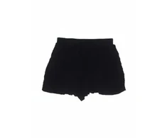 Rexona Zara Basic Shorts: Juodas Solid Bottoms - Size Large