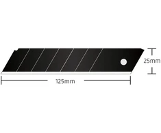 Atsarginiai peiliuko ašmenys 25 mm SK2H juodi 10 vnt. Prox Expert