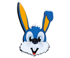 Kablys lipdukas RIDDER Bunny Mėlynas