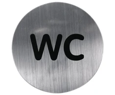 Durų ženklas RIDDER WC Matinis chromas