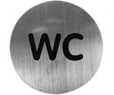 Durų ženklas RIDDER WC Matinis chromas