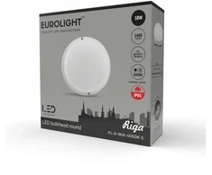 Sieninis šviestuvas Riga round LED šviestuvas 18W 4000K IP65 Eurolight
