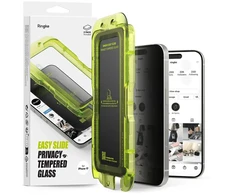 „Ringke Easy Slide“ 2 „iPhone 17“ apsauginių stiklų pakuotė (juodas)
