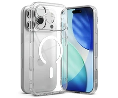 Ringke Fusion Magnetic MagSafe dėklas skirtas Apple iPhone 17 Pro – skaidrus