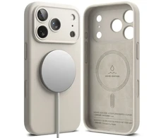 „Ringke iPhone 17 Pro“ silikoninis dėklas, magnetinis, akmuo