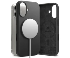Ringke Silicone Magnetic MagSafe dėklas skirtas Apple iPhone 17 – violetinės spalvos