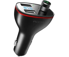Rock Transmiter FM B300 MP3, Bluetooth - 2xUSB - juodos spalvos