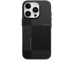 Rock Ultra Thin Aramid Fiber Kevlar 600D dėklas skirtas Apple iPhone 16 Pro Max juodos spalvos