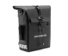 Rockbros Bike Bag su Backpack Function, Atsparus vandeniui, su Helmet Attachment 18l – juodos spalvos