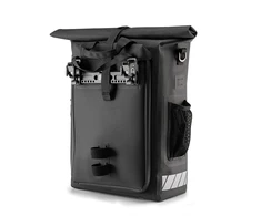 Rockbros Bike Bag su Backpack Function, Atsparus vandeniui, su Helmet Attachment 18l – juodos spalvos