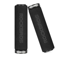 Rockbros BT1001BKBK sponge bicycle handlebar grips - juodos spalvos
