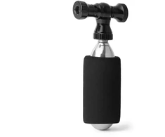 Rockbros CO₂ siurblys, aliuminio lydinio vožtuvo galvutė, be kasetės, suderinamas su „Presta“ / „Schrader“ - juodas