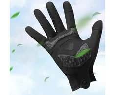 Rockbros cycling pirštinės spring/summer/autumn, full, size: L - juodas