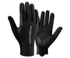 Rockbros cycling pirštinės spring/summer/autumn, full, size: L – juodos spalvos