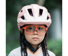 Rockbros LK-67 Youth Bike Helmet with Detachable Visor 54–58 cm - Rožinė