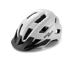 Rockbros LK-67 jaunimo dviračio šalmas su nuimamu skydeliu 54–58 cm - Baltas