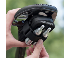 Rockbros Mini Saddle Bag with CO2 Cartridge Holder – Juodas/Žalias