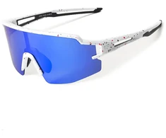Rockbros Polarized Cycling Glasses with UV Protection and Corrective Insert Mėlyna Lenses - Baltas