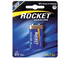 Rocket Alkaline 9V 620mAh baterija, 1 vnt.