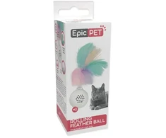 Rotaļlieta kaķiem : Placek Cat Epic Pet Rolling feather ball 4cm