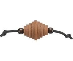 Rotaļlieta kaķiem : Trixie CityStyle rugby with rope, felt/wood, 13 cm