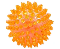Šunų žaislas - Placek žaislinis šunų fantazijos kamuoliukas švilpiantis oranžinis 6 cm