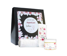 RYOR Sakura dárková sada peeling 325 g + sprchový gel 200 ml