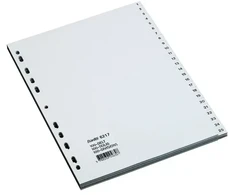 Skiriamieji lapai BANTEX STRONG-LINE, 1-100, A4, PP