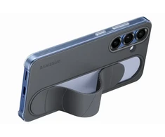 Dėklas Samsung EF-GS931CBE Standing Grip phone case with stand for Samsung Galaxy S25 (S931) juodas (Damaged Package)