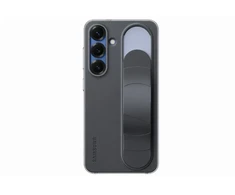 Dėklas Samsung EF-GS931CBE Standing Grip phone case with stand for Samsung Galaxy S25 (S931) juodas (Damaged Package)
