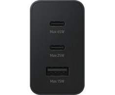 Samsung EP-T6530NBE travel charger | 65W | USB-C, USB-A | juodas (Pažeista pakuotė)