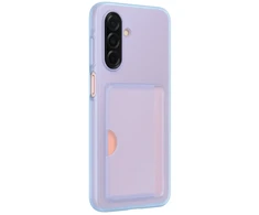 Samsung EF-OA266TLE kortelių lizdo knygos tipo telefonų dėklas skirtas Samsung Galaxy A26 5G (A266) mėlynas