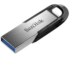 „SanDisk“ laikmena 64 GB USB 3.0 Ultra Flair sidabrinė