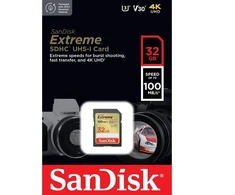 Atminties kortelė SanDisk memory card Extreme SDHC 32GB 100/60MB/s C10 V30 UHS-I U3