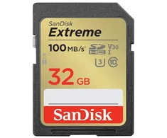 Atminties kortelė SanDisk memory card Extreme SDHC 32GB 100/60MB/s C10 V30 UHS-I U3